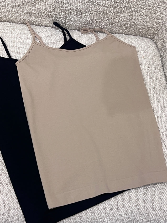 Restocked-Essential Cami-Taupe