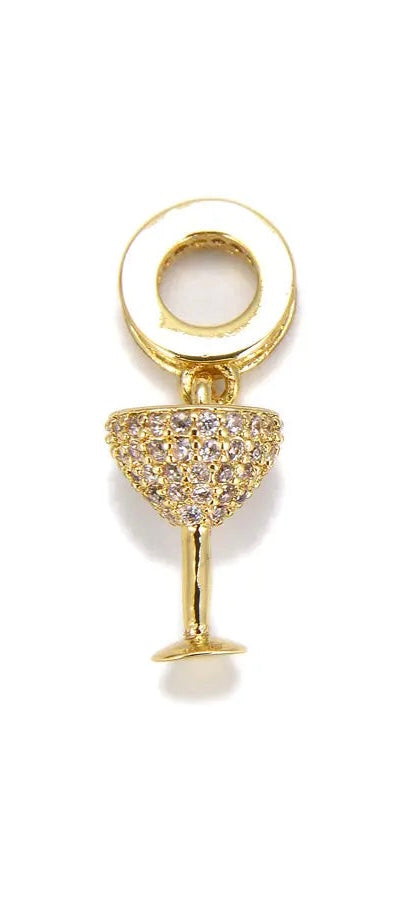Champagne Glass Charm -Final Sale