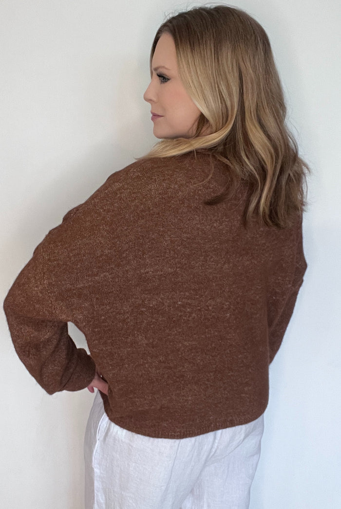 Shelby Cardigan-Cocoa