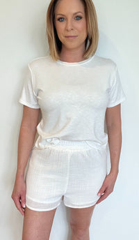 Sand And Sea Shorts-White-Final Sale