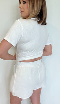 Sand And Sea Shorts-White-Final Sale