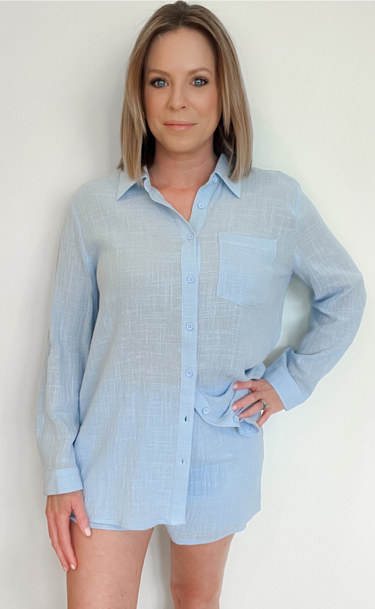Sand And Sea Set-Powder Blue-Final Sale