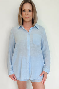 Sand And Sea Set-Powder Blue-Final Sale
