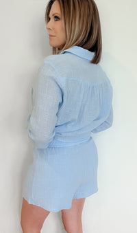 Sand And Sea Set-Powder Blue-Final Sale