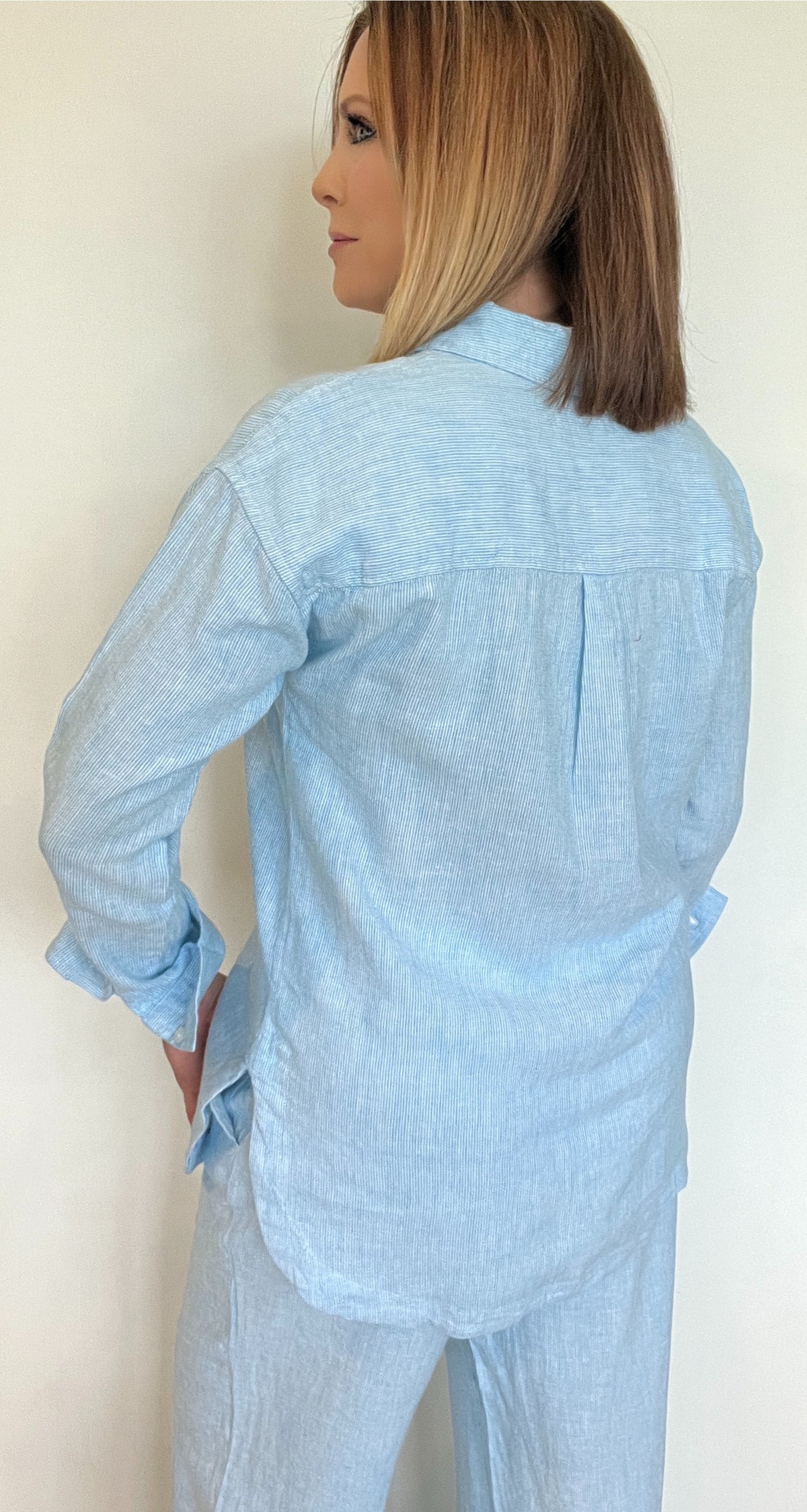 Seabreeze Button Down-Blue Microstripe