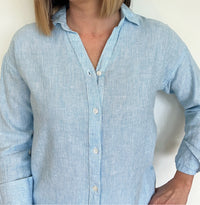 Seabreeze Button Down-Blue Microstripe