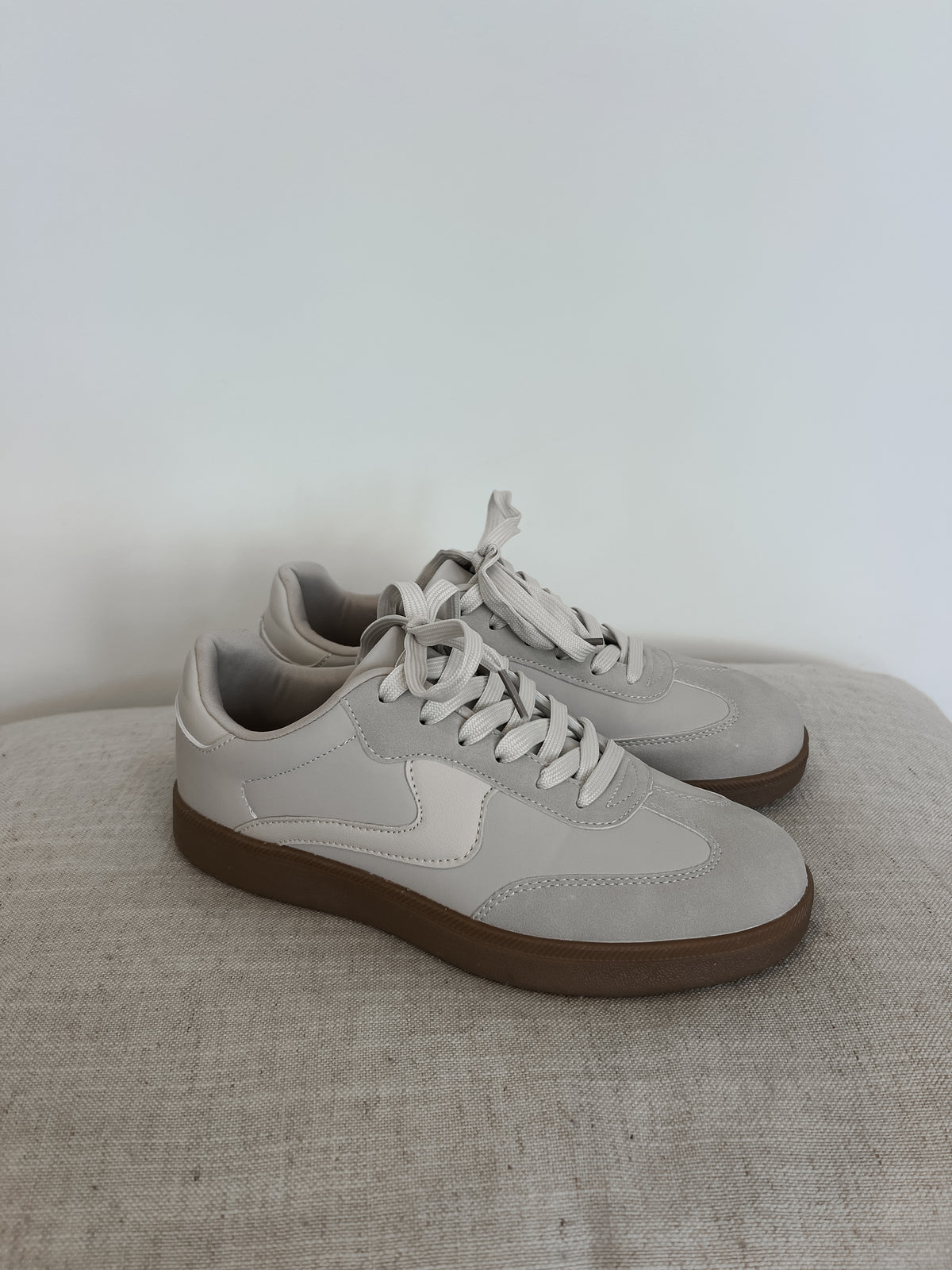 Out And About Sneaker-Beige-Final Sale