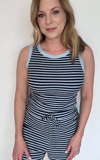 Lexi Shorts Set-Blue/Navy