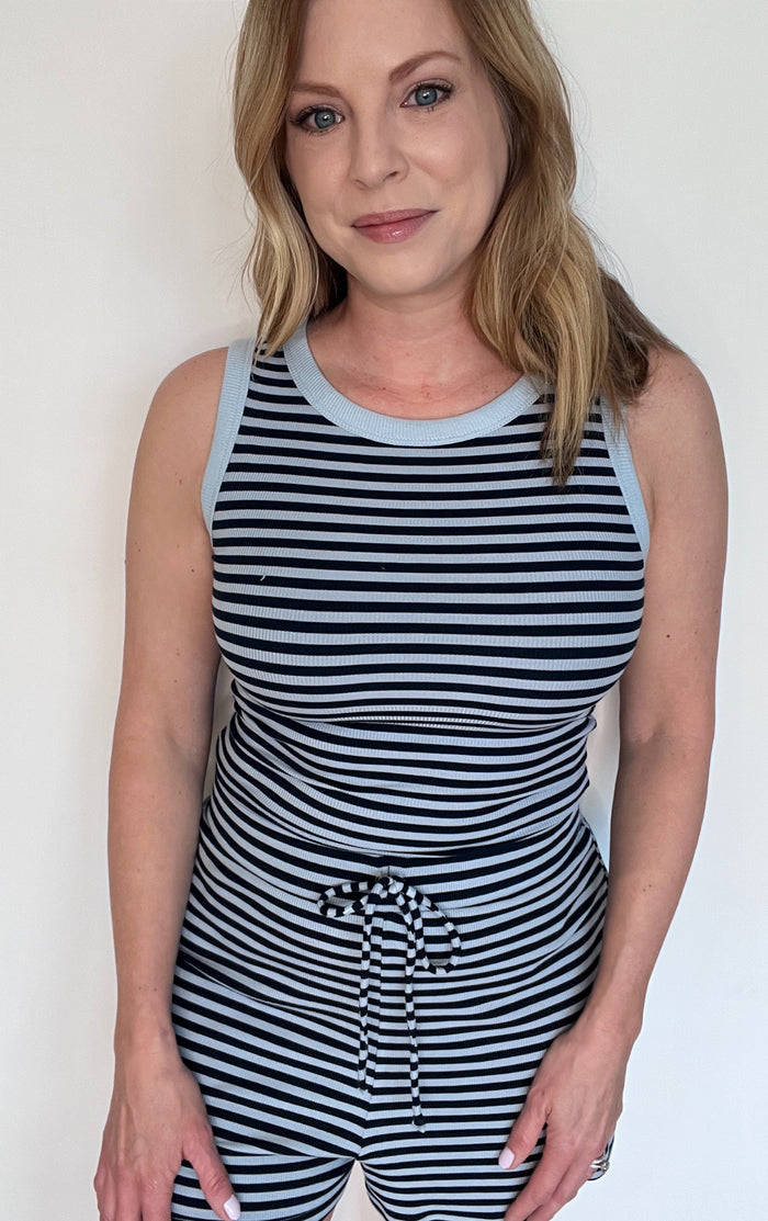 Lexi Shorts Set-Blue/Navy