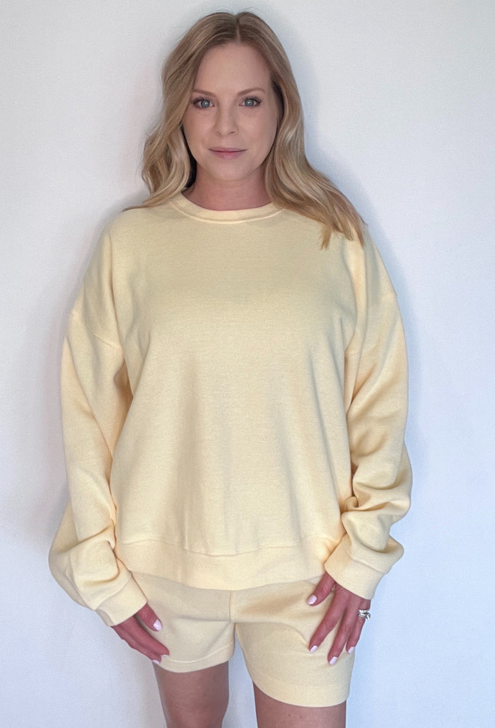 RESTOCKED-Fresh Air Pullover-Lemon