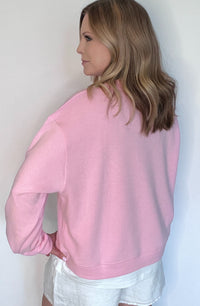 Comfort Zone Pullover-Pink
