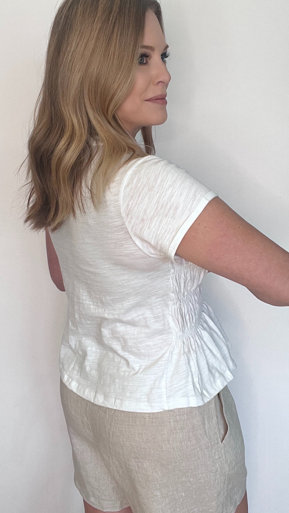 Parisian Cotton Top-White-Final Sale