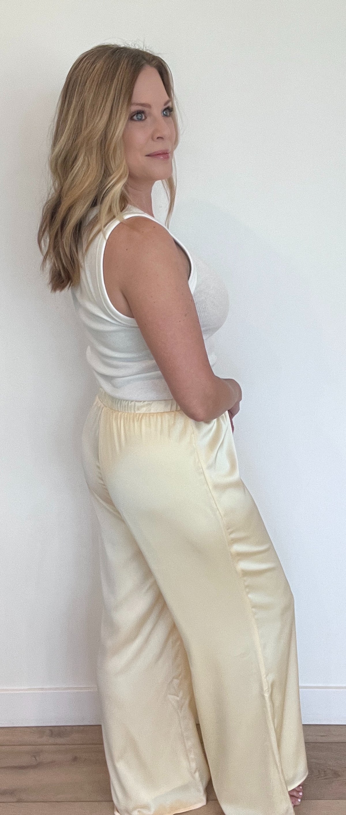 Tuscany Daydream Pants-Creamy Butter