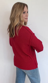 Hailee Sweater-Red