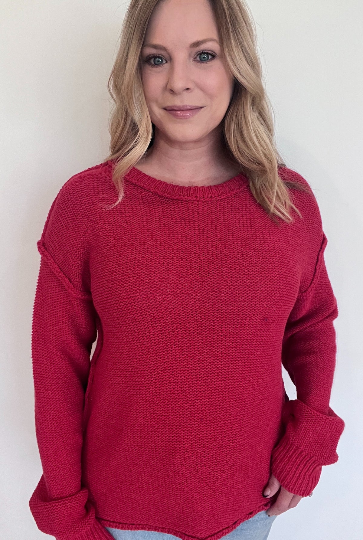 Hailee Sweater-Red