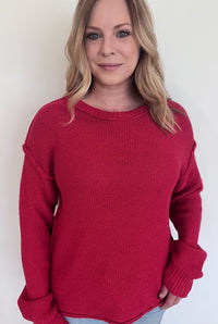 Hailee Sweater-Red