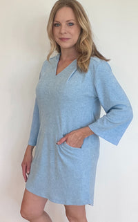 Softies Summer Terry Hoodie-Sky Blue