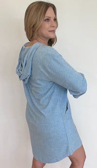 Softies Summer Terry Hoodie-Sky Blue