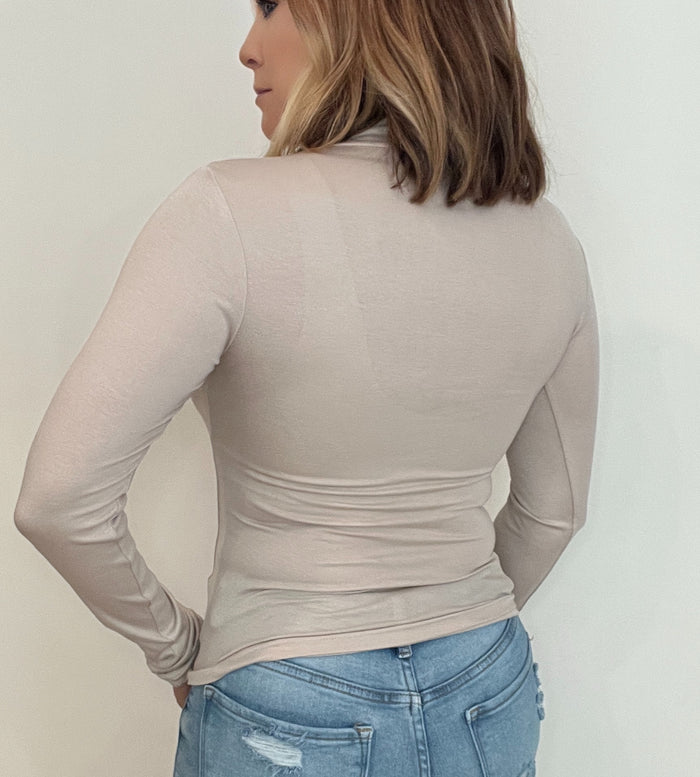 The Perfect Layering Top-Grey-Final Sale