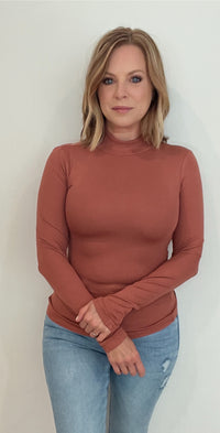 The Perfect Layering Top-Rust-Final Sale