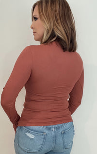 The Perfect Layering Top-Rust-Final Sale