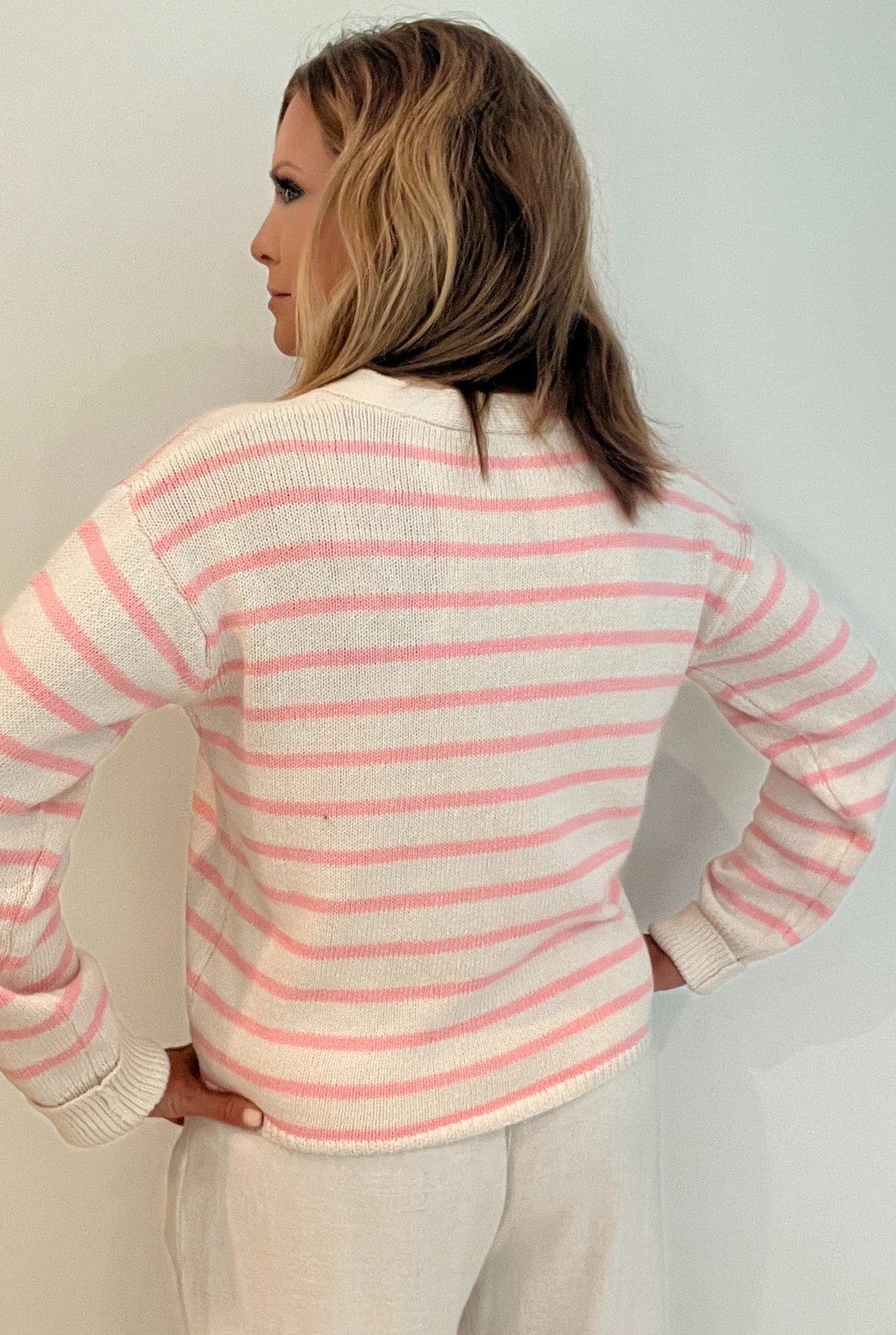 Stella Striped Cardigan -Final Sale