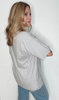 The Everyday Oversized Tee-Grey