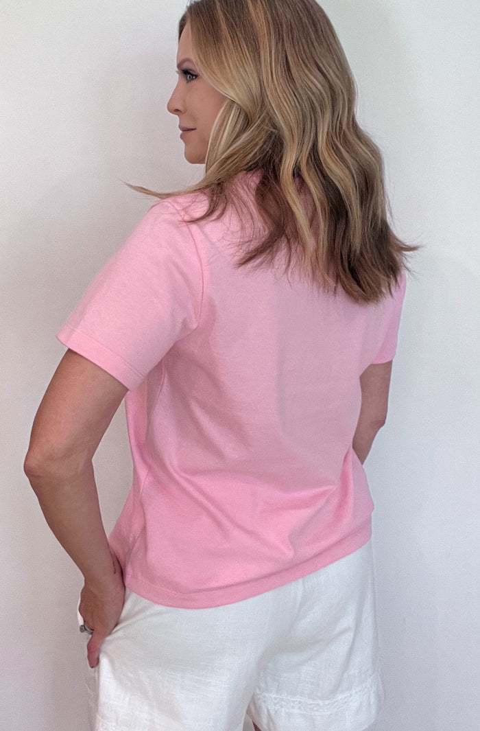 The Shore Tee-Pink