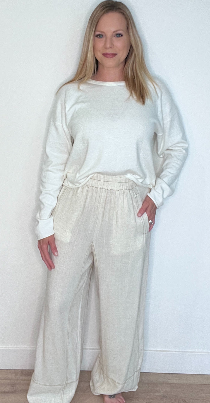 The Drift Pants-Natural