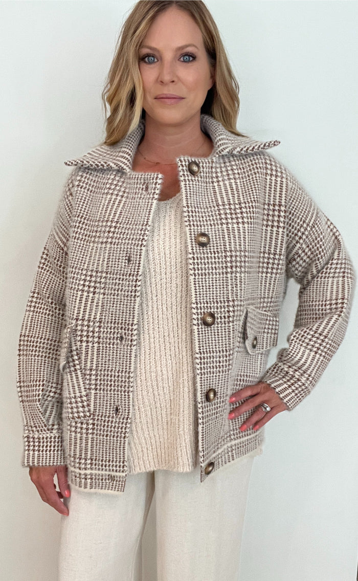 Lola Houndstooth Jacket -Final Sale