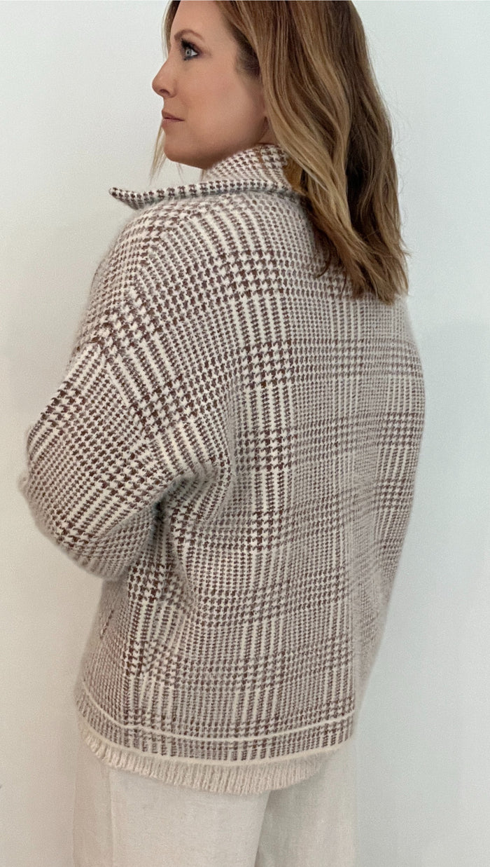 Lola Houndstooth Jacket -Final Sale