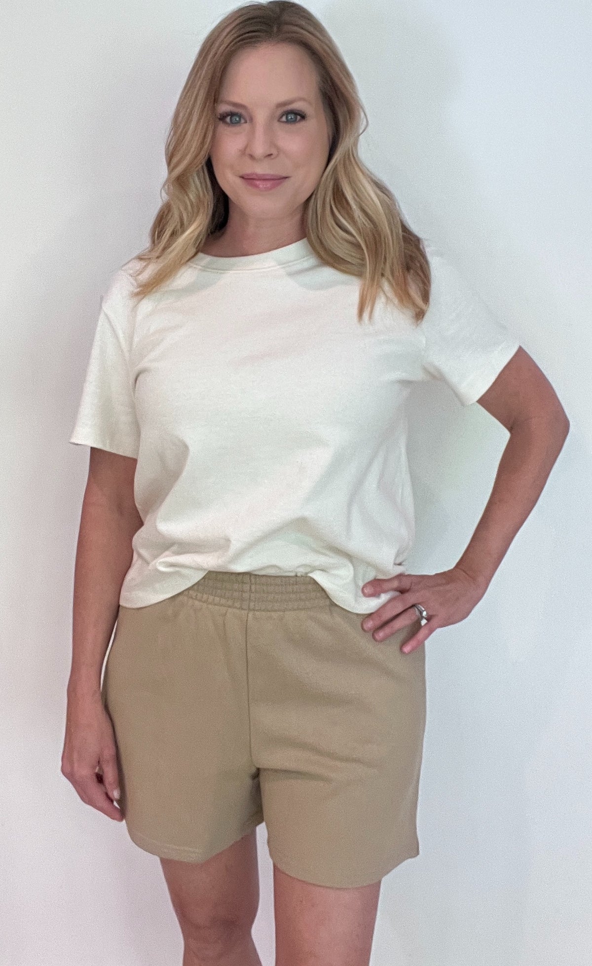 Sunday Cotton Shorts-Taupe
