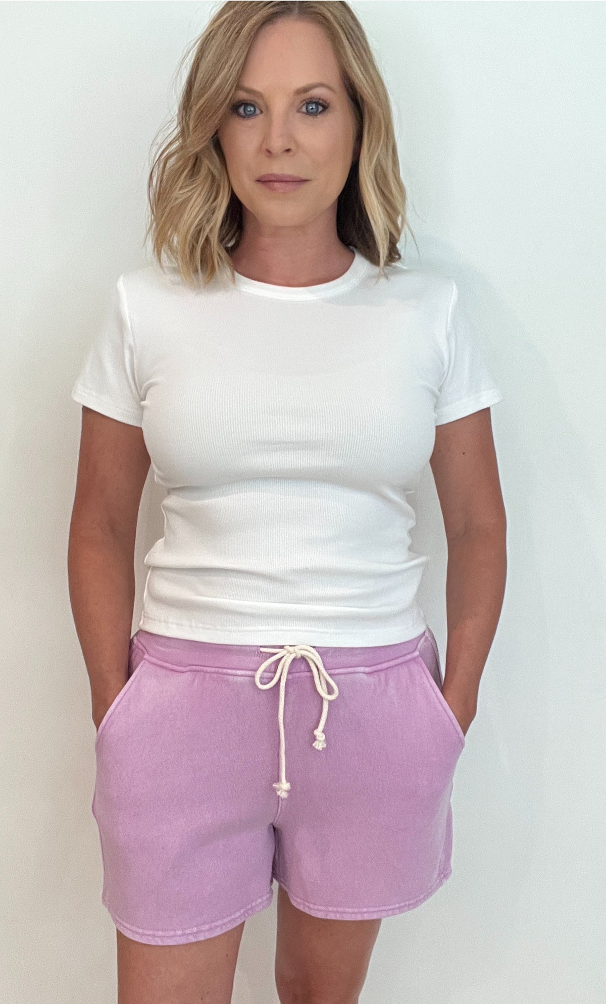 Charlotte Sweat Shorts-Orchid-Final Sale