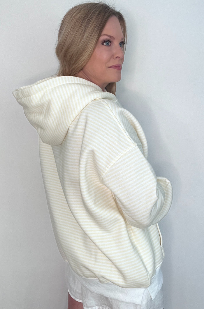 Golden Hour Hoodie-Baby Yellow/White