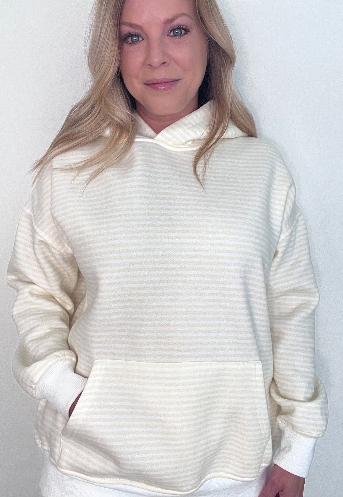 Golden Hour Hoodie-Baby Yellow/White