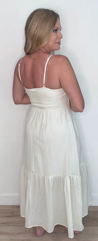 Sunwashed Crochet Dress-Cream