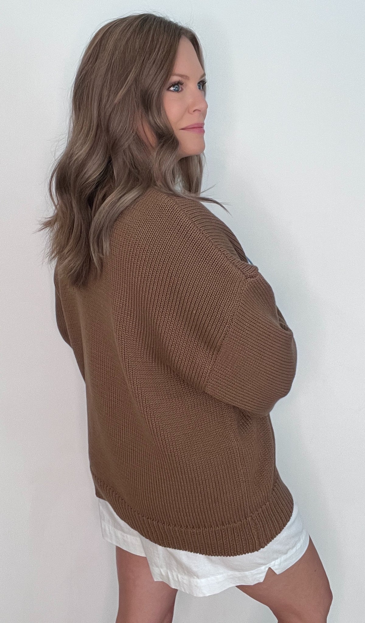 Old Glory Sweater-Brown