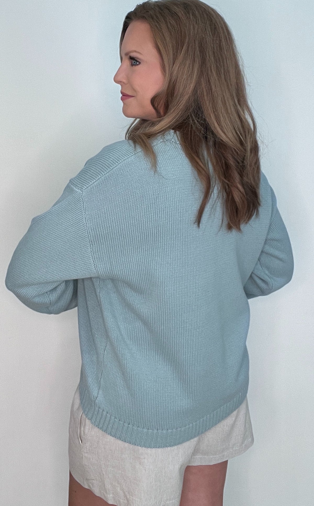Catch Of The Day Sweater-Blue/Sage