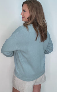 Catch Of The Day Sweater-Blue/Sage