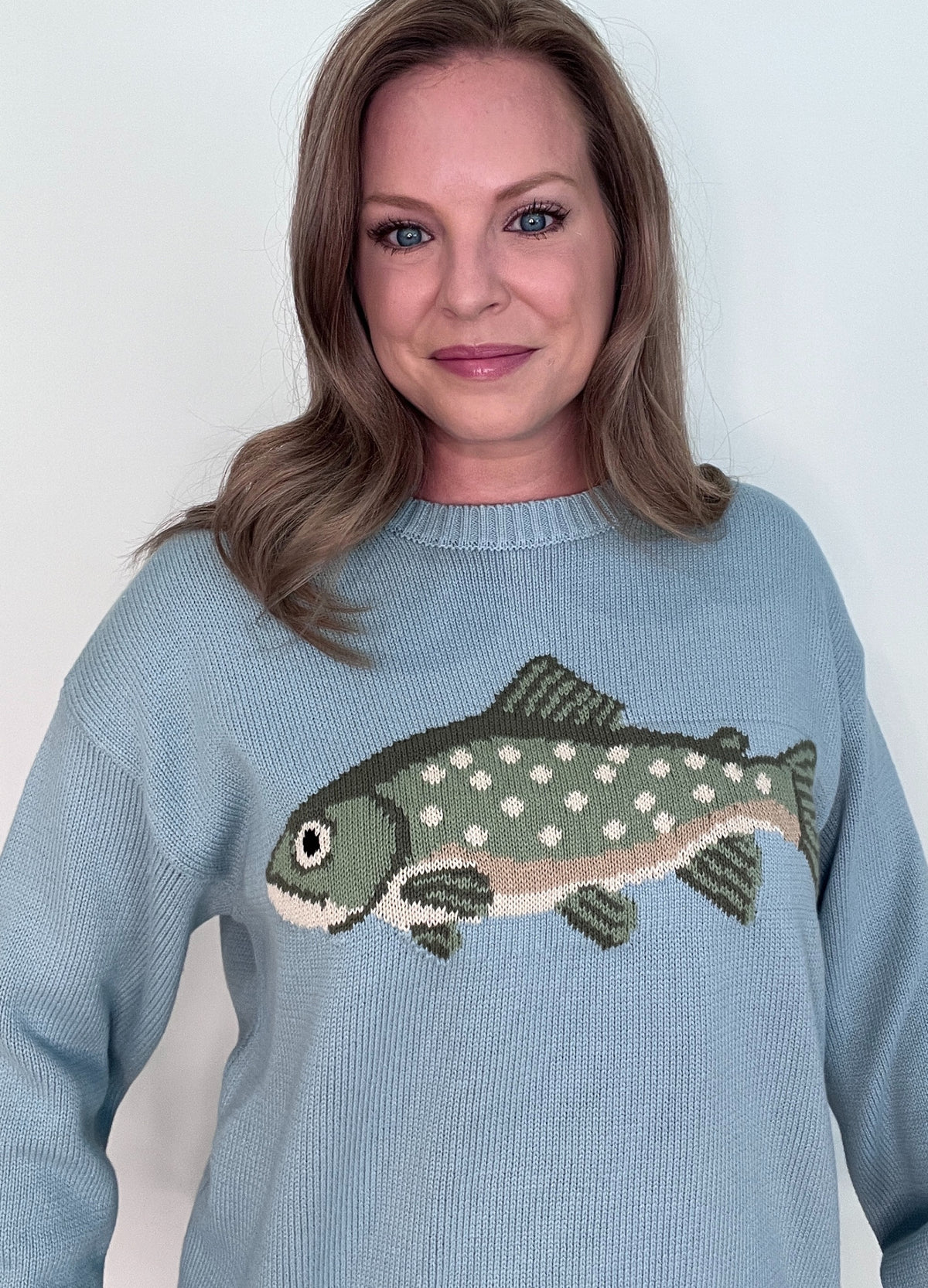 Catch Of The Day Sweater-Blue/Sage