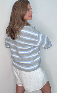 Boardwalk Cardigan-Grey Combo