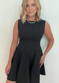 Audrey Skater Dress-Black-Final Sale