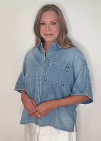 Harbor Days Denim Shirt-Light Wash
