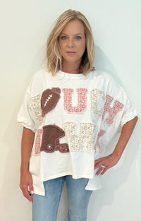 Touchdown Oversized Tee-Final Sale