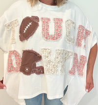 Touchdown Oversized Tee-Final Sale