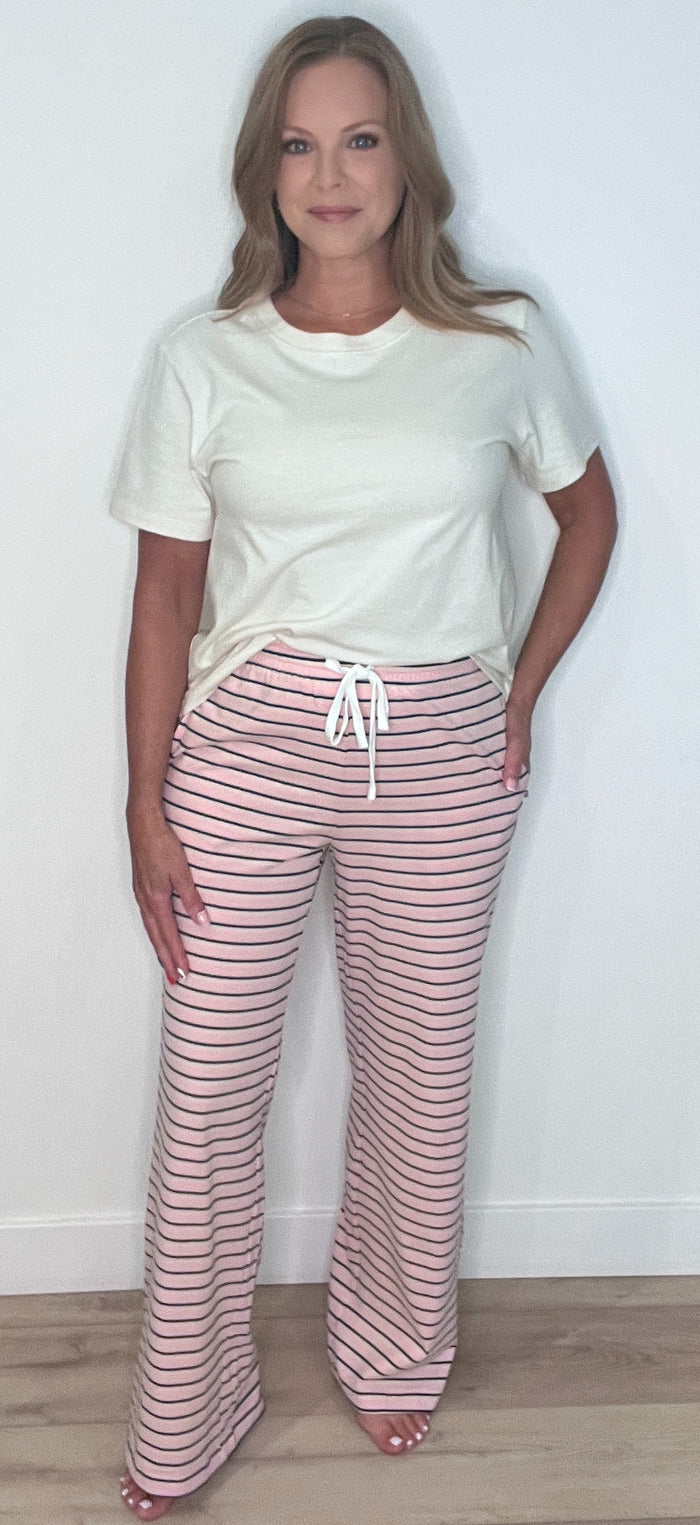 Sweet Escape Cotton Lounge Pants-Pink Multi