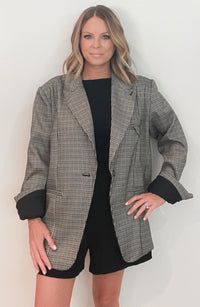 Modern Day Houndstooth Blazer -Final Sale