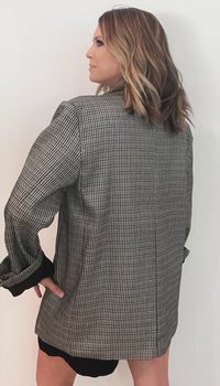 Modern Day Houndstooth Blazer -Final Sale