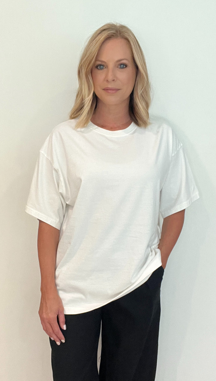 The Everyday Oversized Tee- Off White