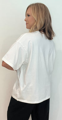The Everyday Oversized Tee- Off White